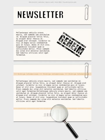 Newsletter-Vorlage