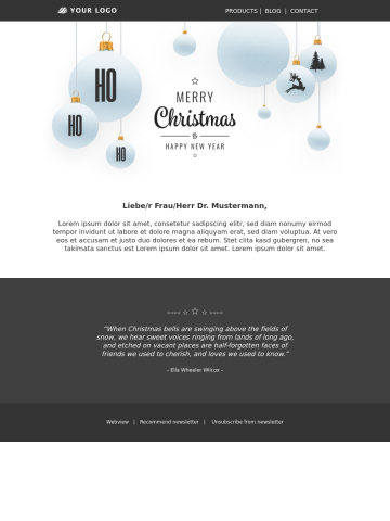 Newsletter-Vorlage