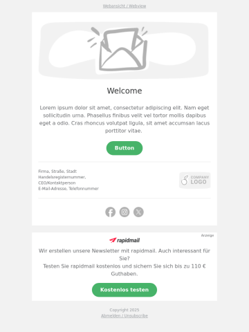 Newsletter-Vorlage