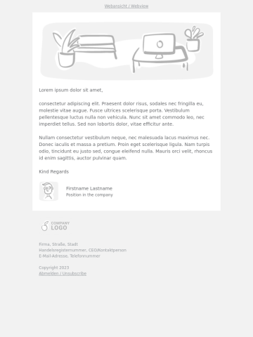 Newsletter-Vorlage