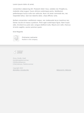 Newsletter-Vorlage