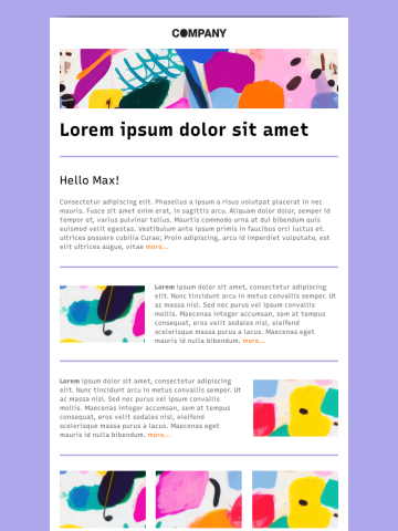 Newsletter-Vorlage
