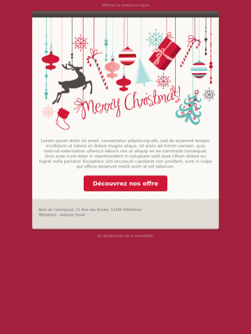 Modèle de newsletter