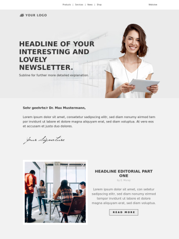Newsletter-Vorlage