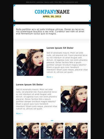 Newsletter-Vorlage