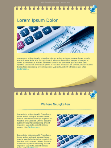 Newsletter-Vorlage