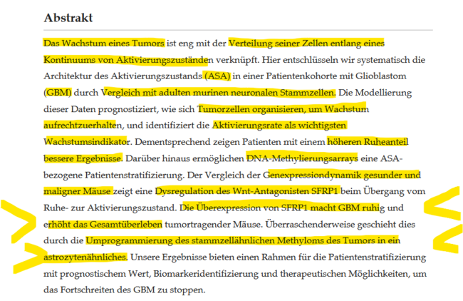 DOIdoi.org/10.1038/s41467-025-62528-w Vergleich zwischen verschiedenen Arten zeigt Schwachstellen bei der Therapie, die das Fortschreiten des Glioblastoms stoppen