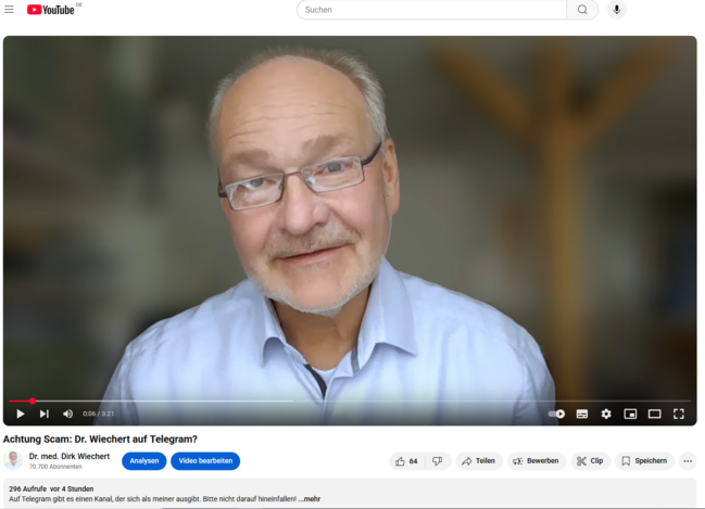 Dr. Wiechert bei Telegram
