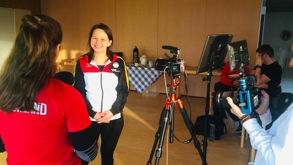  Foto: BSSB / Medientraining mal anders: Sportler fragen, Sportler - hier Monika Karsch - antworten! 