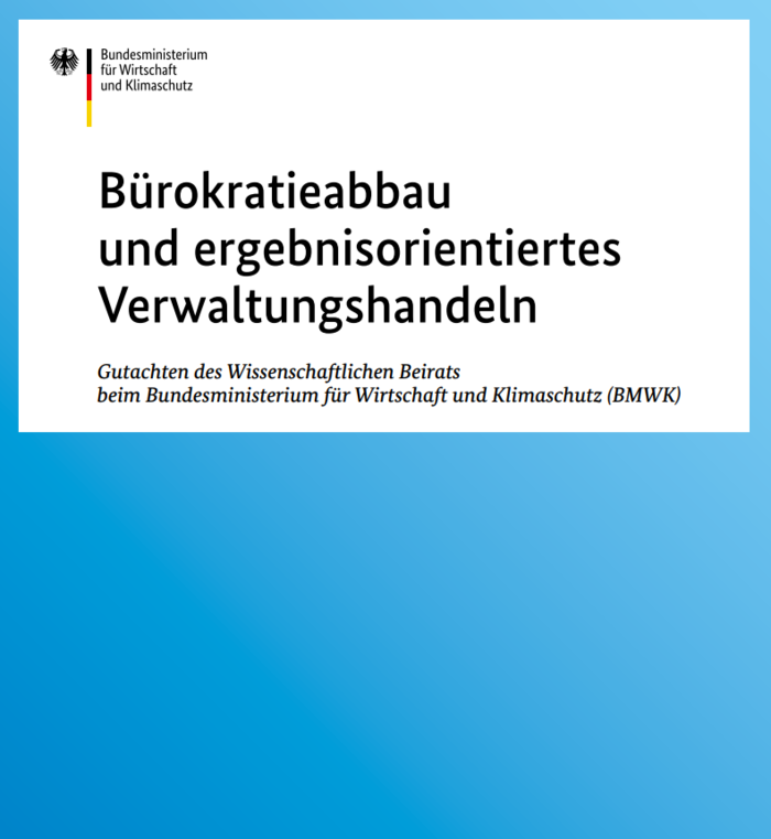 Bürokratieabbau und ergebnisorientiertes Verwaltungshandeln (Cover)