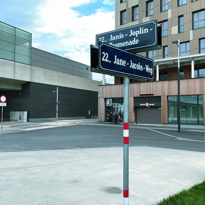 Wo Jane Jacobs und Janis Joplin zusammen auftreten: In der Seestadt Aspern tragen die Straßen Frauennamen © Karin Hartmann 