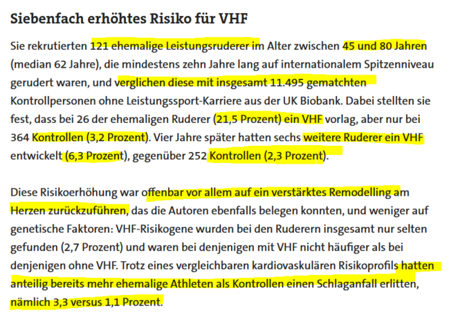 Remoddeling des Herzens bei Leistungssportlern