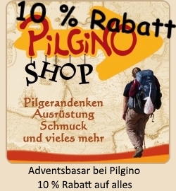 10 % Rabatt auf alles beim Pilgino-Adventsbasar