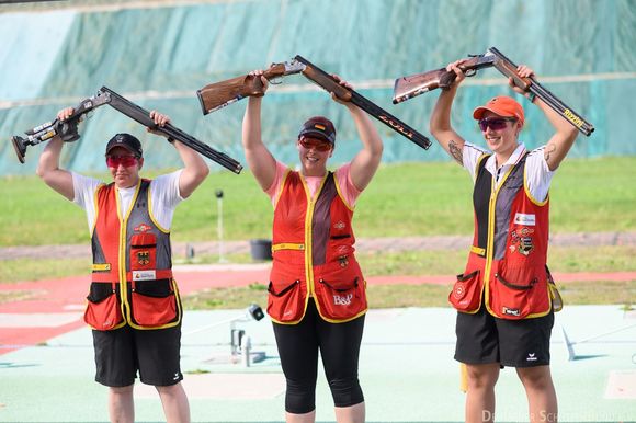  Foto: DSB / Nadine Messerschmidt gewinnt das Skeet-Finale der Frauen. 