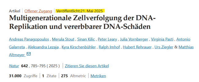Hier geht es zur Originalstudie - doi.org/10.1038/s41586-025-08986-0