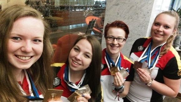  Bild: Lehrich / Für Tina Lehrich (Zweite von links) gehört die EM in Tallinn (EST) mit ihren Freundinnen 2017 zu ihren schönsten Erinnerungen. 