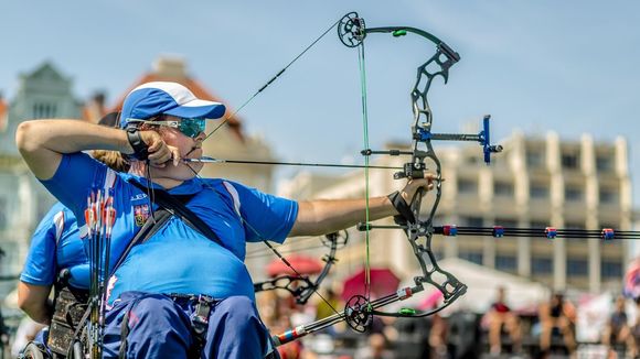  Foto: World Archery Europe / David Drahoninsky zählt im paralympischen Bogenschießen zu den absoluten Top-Stars. 
