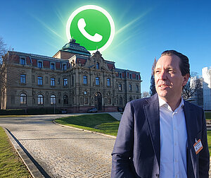 Originalbild RA terhaag vor dem BGH mit KI modifizierten whatsapp Sonnenaufgang
