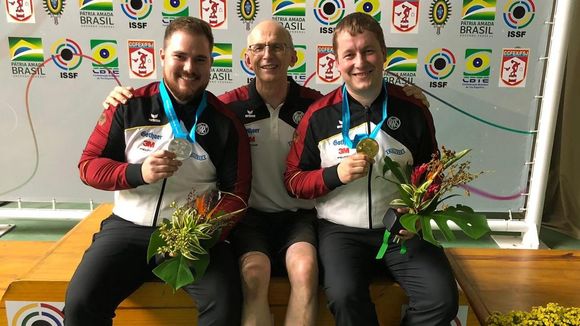  Foto: DSB / Erfolgs-Trio: Oliver Geis, Detlef Glenz und Christian Reitz in Rio. 