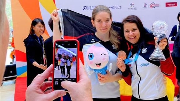  Foto: ISSF / Im Fokus: Monika Karsch als Dritte und Doreen Vennekamp als Vierte beim Weltcupfinale in Putian. 