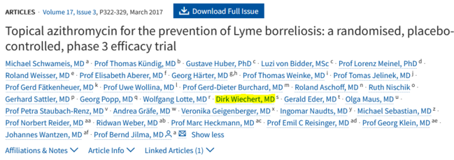 Topical azithromycin for the prevention of Lyme borreliosis: a randomised, placebo-controlled, phase 3 efficacy trial