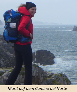 Marit auf dem Camino del Norte