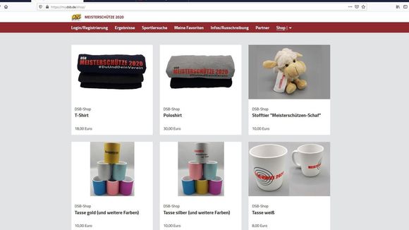  Foto: DSB / Einige Artikel aus dem DSB-Shop für die 
